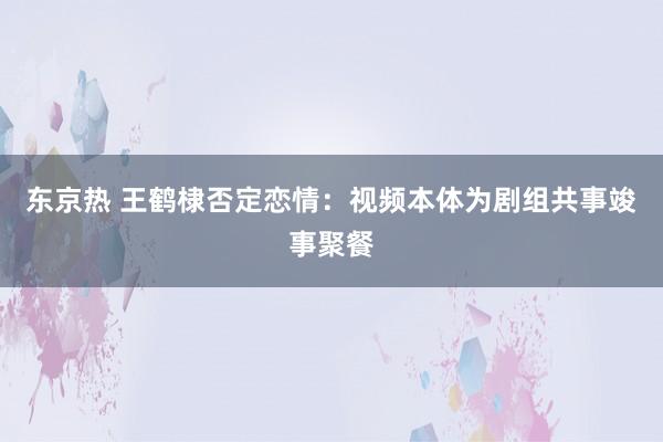 东京热 王鹤棣否定恋情：视频本体为剧组共事竣事聚餐