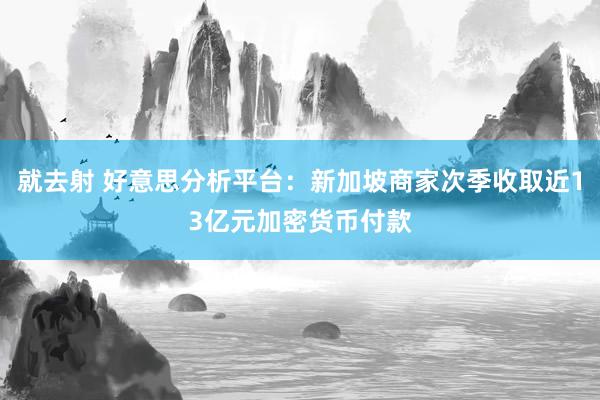 就去射 好意思分析平台：新加坡商家次季收取近13亿元加密货币付款