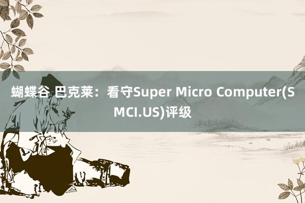 蝴蝶谷 巴克莱：看守Super Micro Computer(SMCI.US)评级