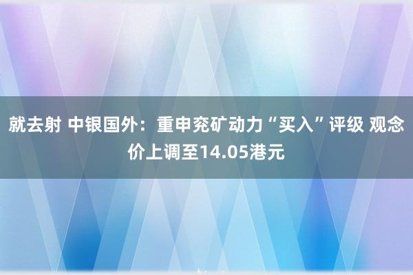 就去射 中银国外：重申兖矿动力“买入”评级 观念价上调至14.05港元