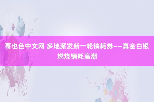 哥也色中文网 多地派发新一轮销耗券——真金白银燃烧销耗高潮