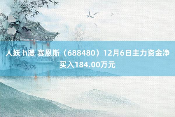 人妖 h漫 赛恩斯（688480）12月6日主力资金净买入184.00万元