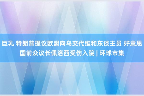 巨乳 特朗普提议欧盟向乌交代维和东谈主员 好意思国前众议长佩洛西受伤入院 | 环球市集