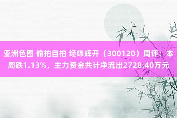 亚洲色图 偷拍自拍 经纬辉开（300120）周评：本周跌1.13%，主力资金共计净流出2728.40万元