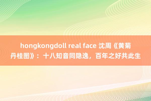 hongkongdoll real face 沈周《黄菊丹桂图》：十八知音同隐逸，百年之好共此生